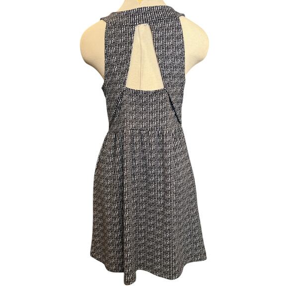 Silence & Noise Urban Outfitters Jumper Dress Pockets Sz 1 Black White Academia - Picture 3 of 8